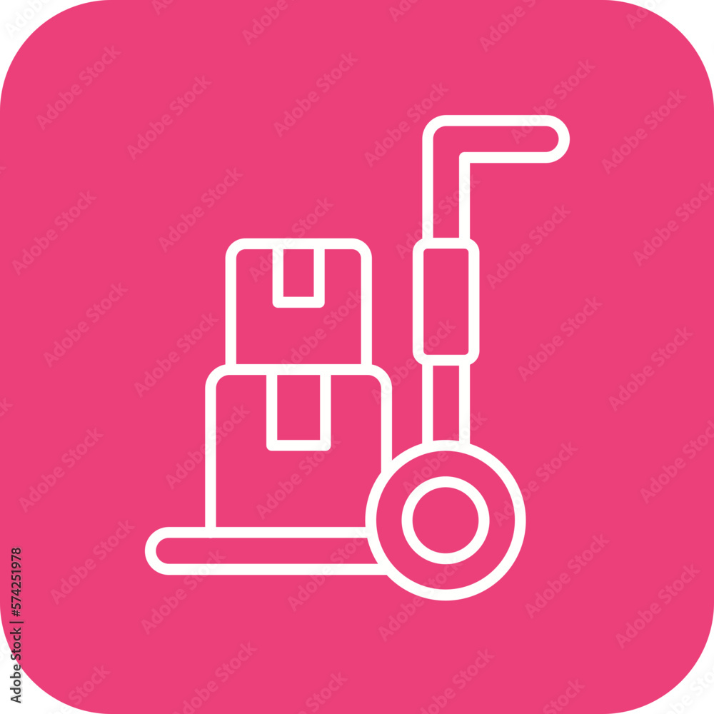 Warehouse Trolley Icon Warehouse Trolley Icon