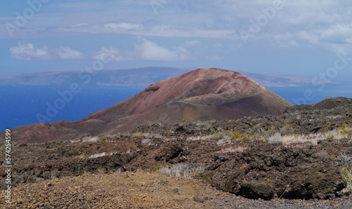 Hawaii Maui volcano view across bay