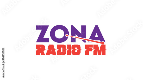 Zona Radio FM wordmark Logo photo
