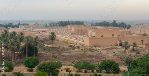 Canvas Print Restored ruins of ancient Babylon, Iraq