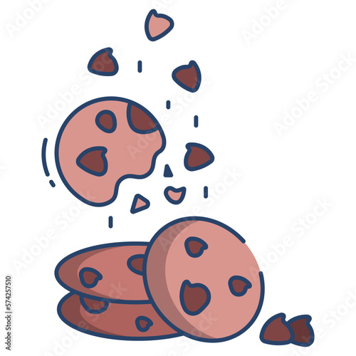 Choco cookies icon