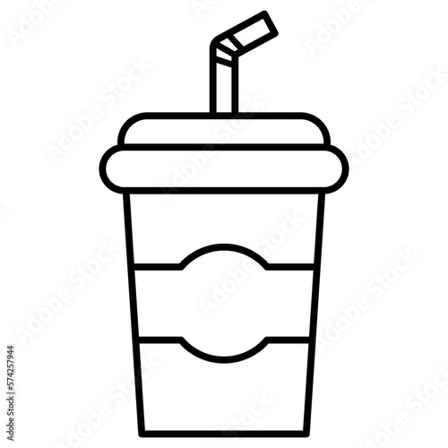 illustration of a drink cup cola