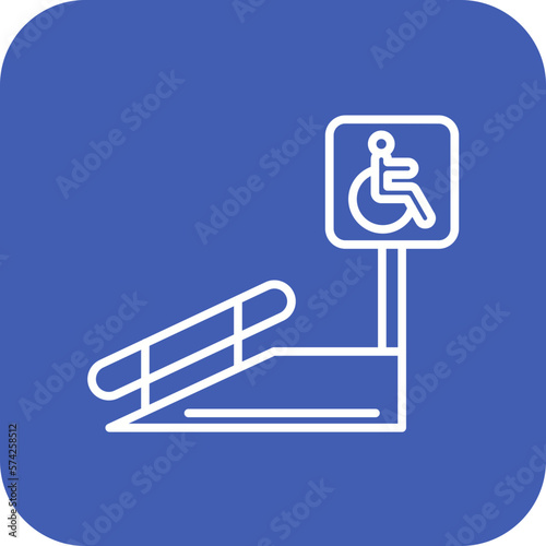 Wheelchair Ramp Icon