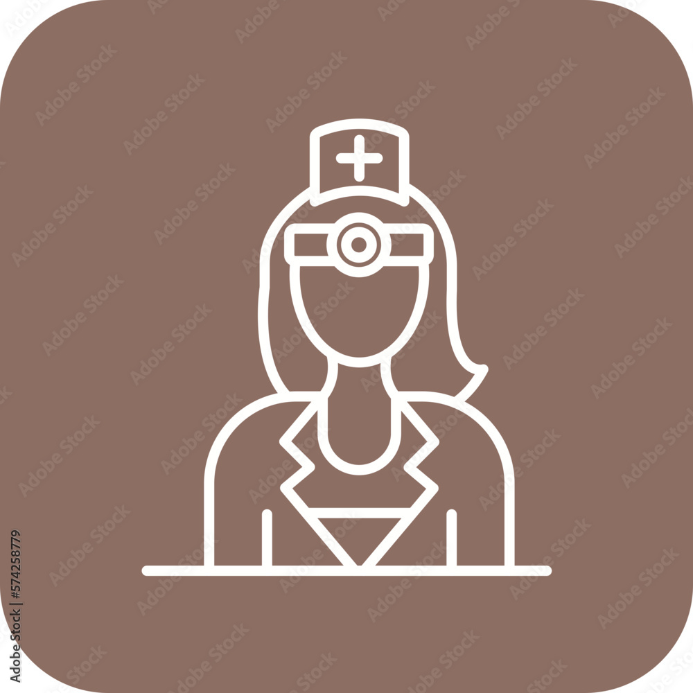 Ophthalmologist Female Icon Ophthalmologist Female Icon