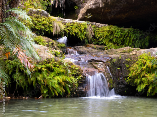 Cascade on a forest stream in Isalo National Park Madagascar.