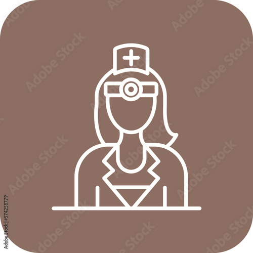 Ophthalmologist Female Icon