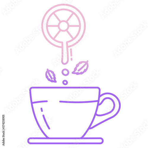 lemon tea icon