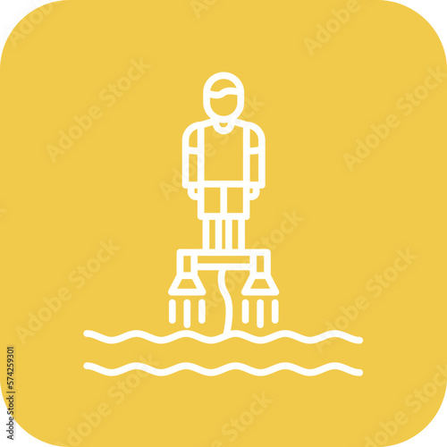 Flyboarding Icon