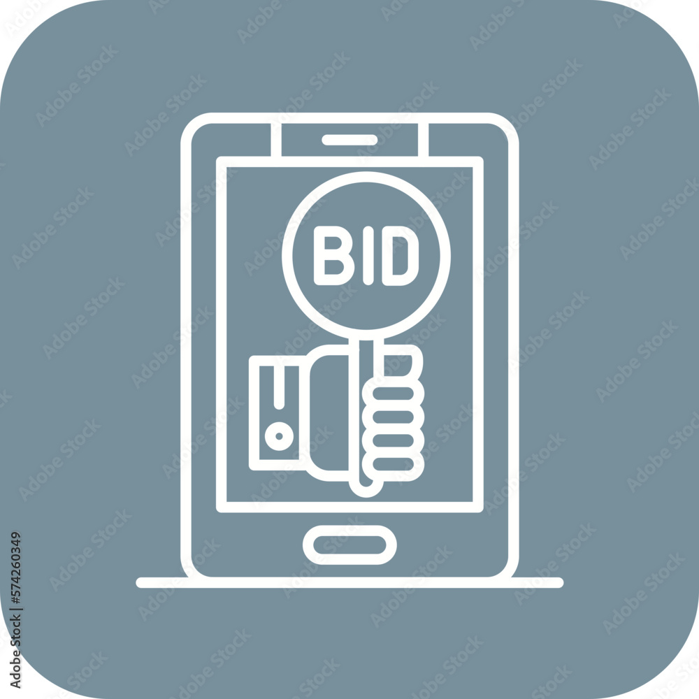 Online Bidding Icon