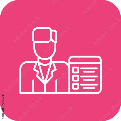 Recruiter Male Icon