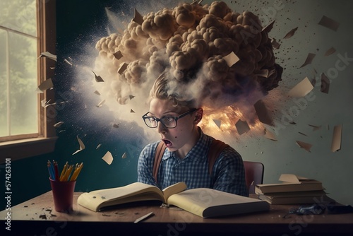 Mind blown student learning