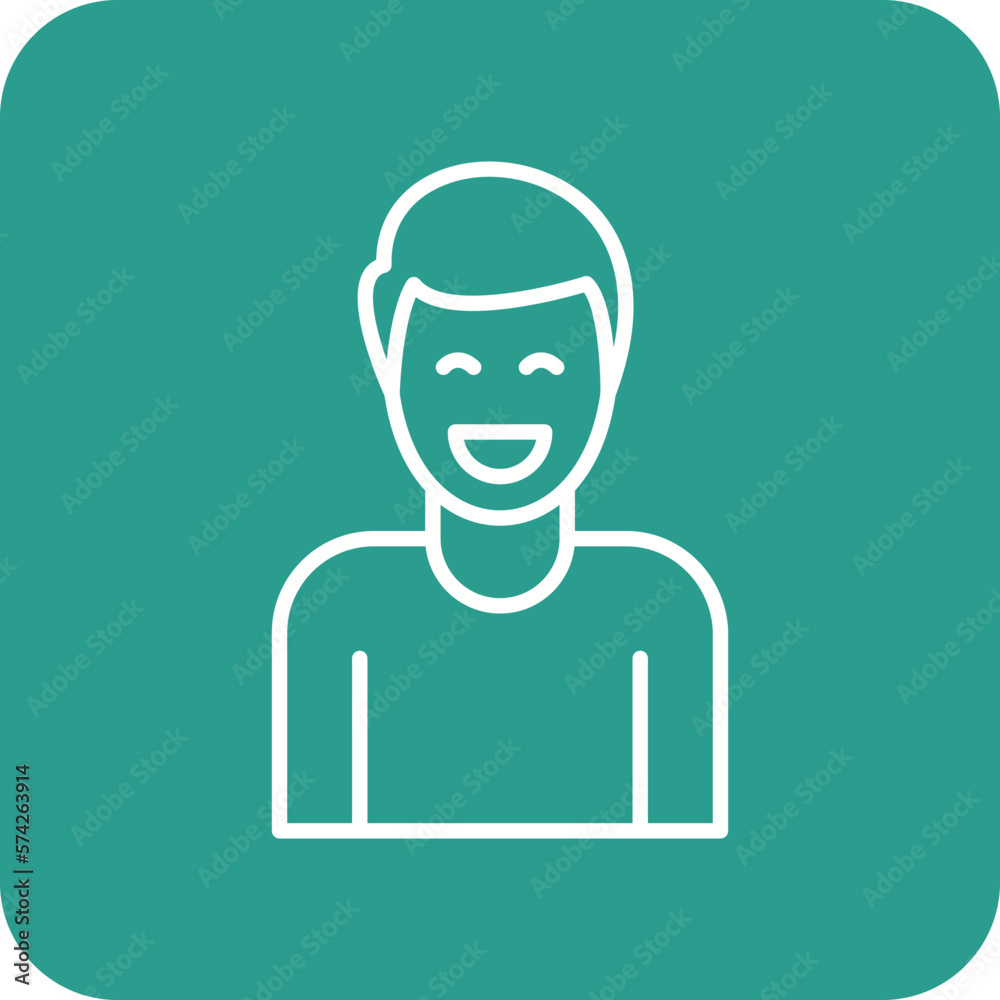 Smiling Man Icon Smiling Man Icon