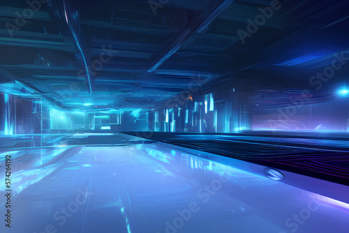 tunnel of light, technologic background