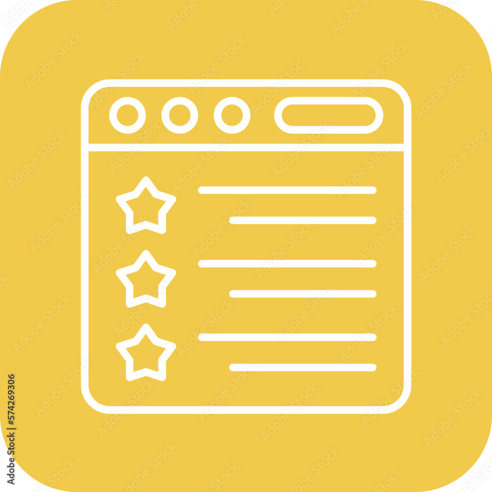 Online Rating Icon Online Rating Icon