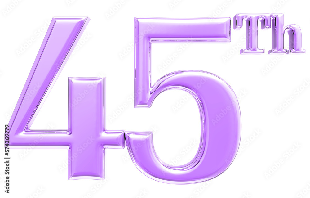 Happy Anniversary Number 3D Render Happy Anniversary Number 3D Render