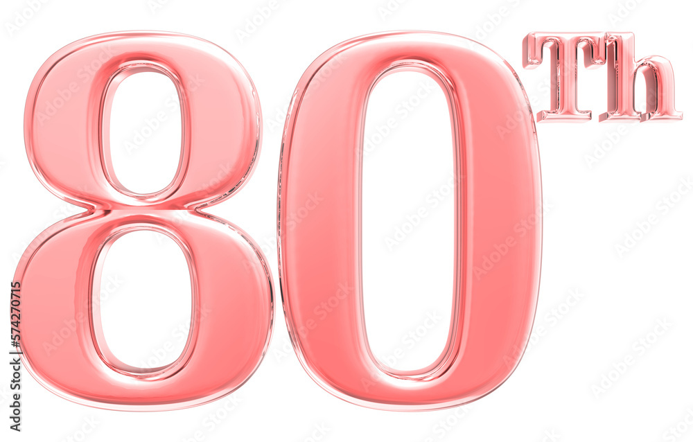Happy Anniversary Number 3D Render Happy Anniversary Number 3D Render