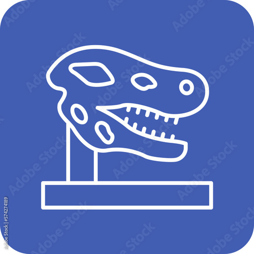 Dinosaur Fossil Icon