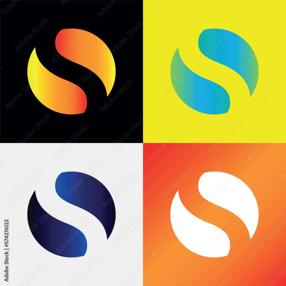 Naklejka premium Letter logo, abstract logo, monogram logo, simple logo, modern logo and minimal logo design. This logo can be used for company, website and printing media. All logo with concepts.