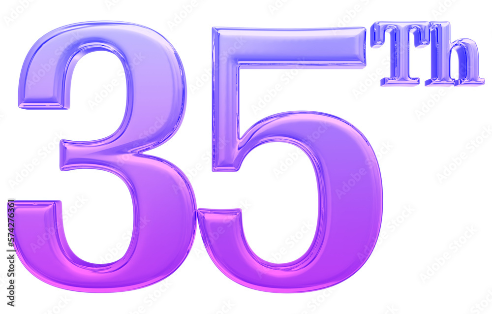 Happy Anniversary Number 3D Render Happy Anniversary Number 3D Render