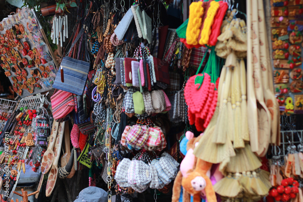 beads in the market, thrift shop, souvenirs