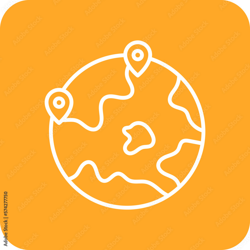 Worldwide Location Icon Worldwide Location Icon