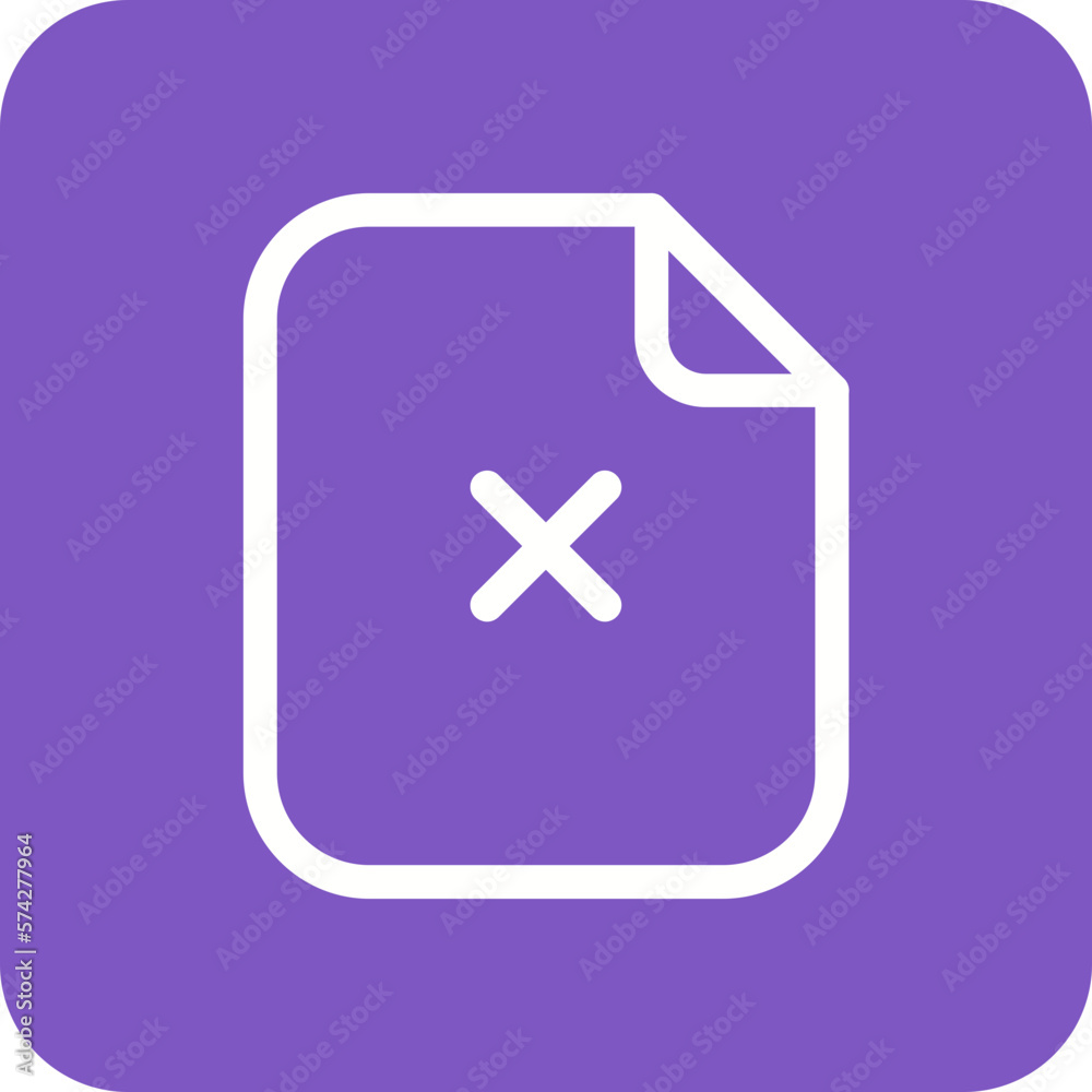 Delete Paper Icon
