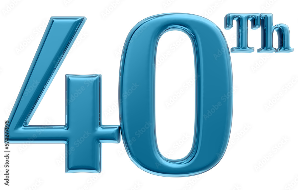Happy Anniversary Number 3D Render Happy Anniversary Number 3D Render