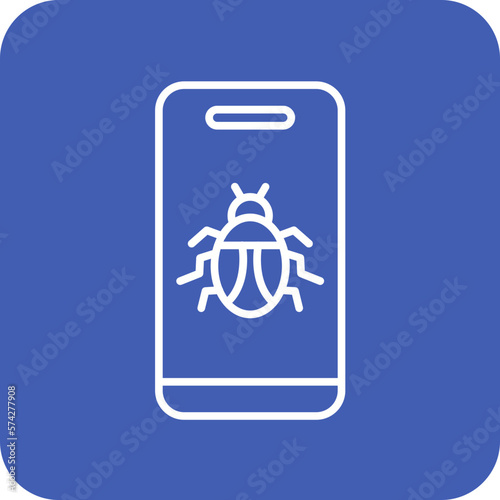 Mobile Virus Icon