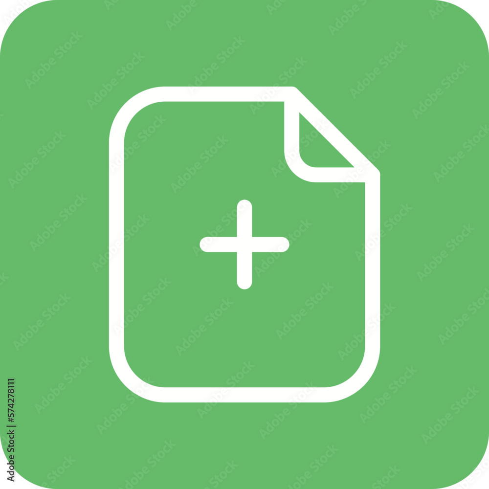 Fototapeta premium Add Paper Icon