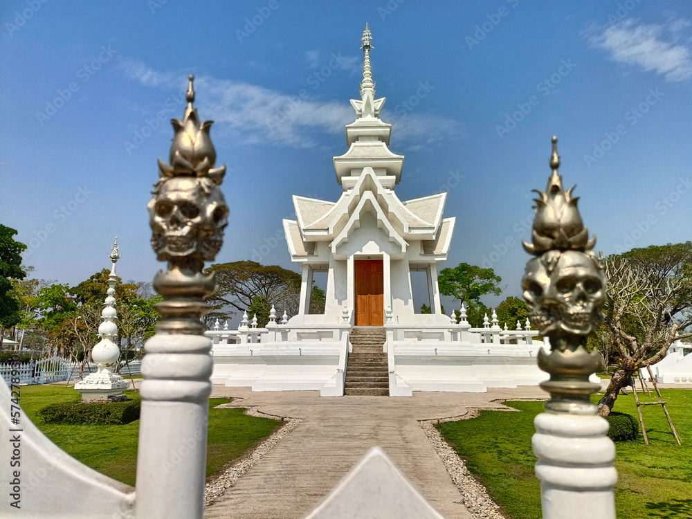 Wat Rong Khun or the White temple of Chiang Rai Thailand