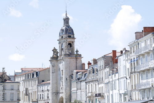 The clock tower (Grosse Horloge) in La Rochelle, France © Raquel Pedrosa