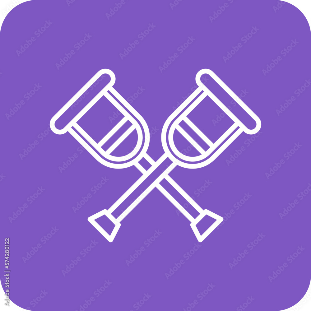 Crutch Icon Crutch Icon