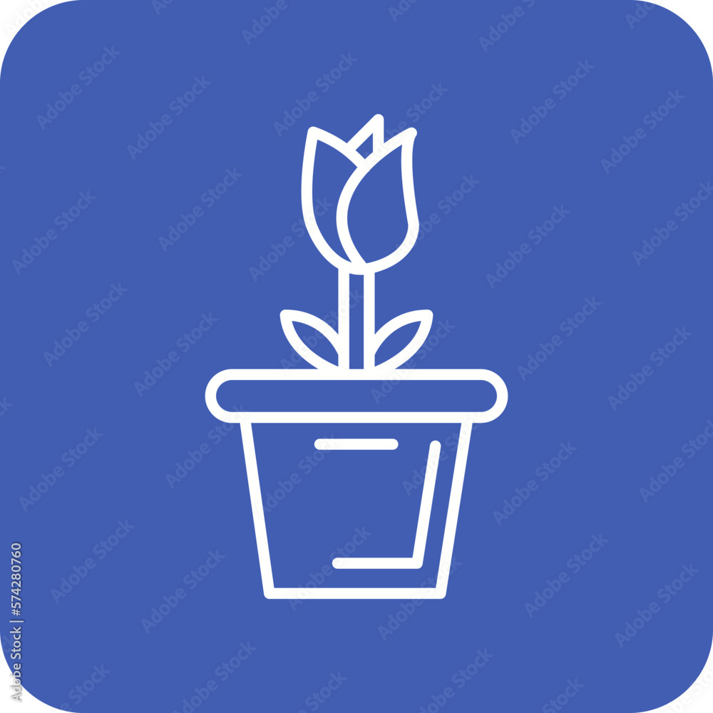 Large Flower Pot Icon