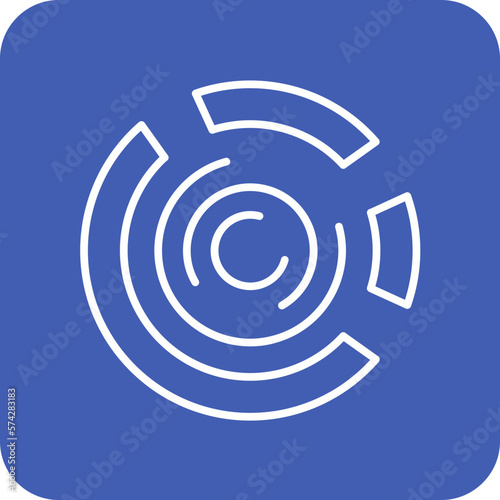Marked Donut Chart Icon