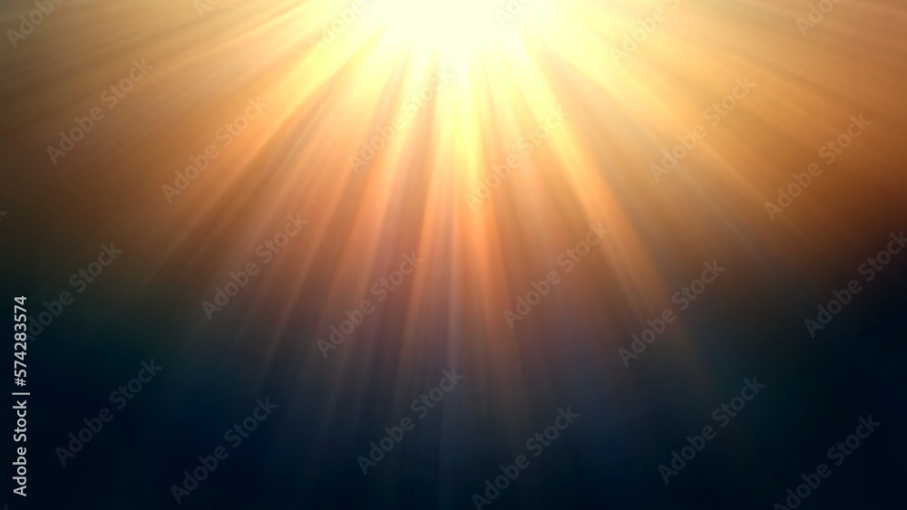 Shine top on yellow blue gradient blur background. Bright beams. Shine top on yellow blue gradient blur background. Bright beams.