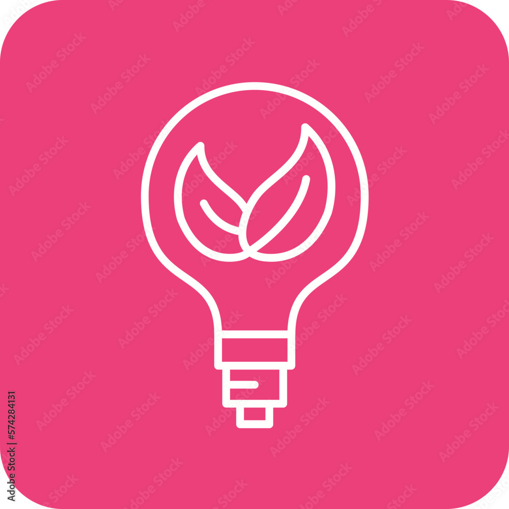 Eco Bulb Icon Eco Bulb Icon