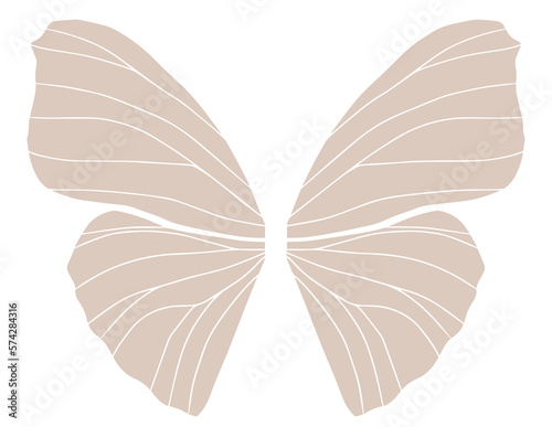 Pastel color butterfly  png file
