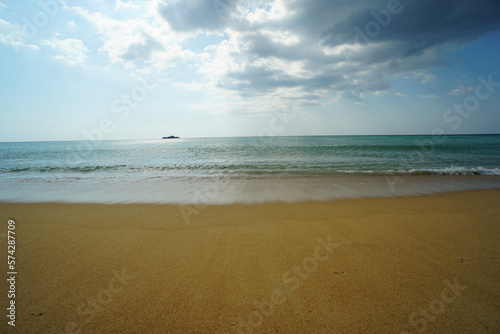 Viewpoint of the sea and planes in Mai Khao Beach  Phuket