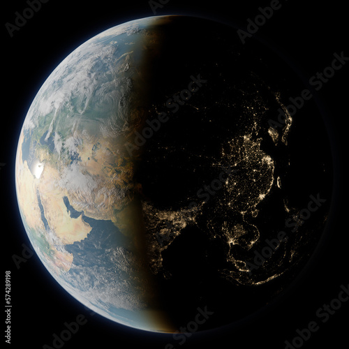 Planet Earth | Asia (render)