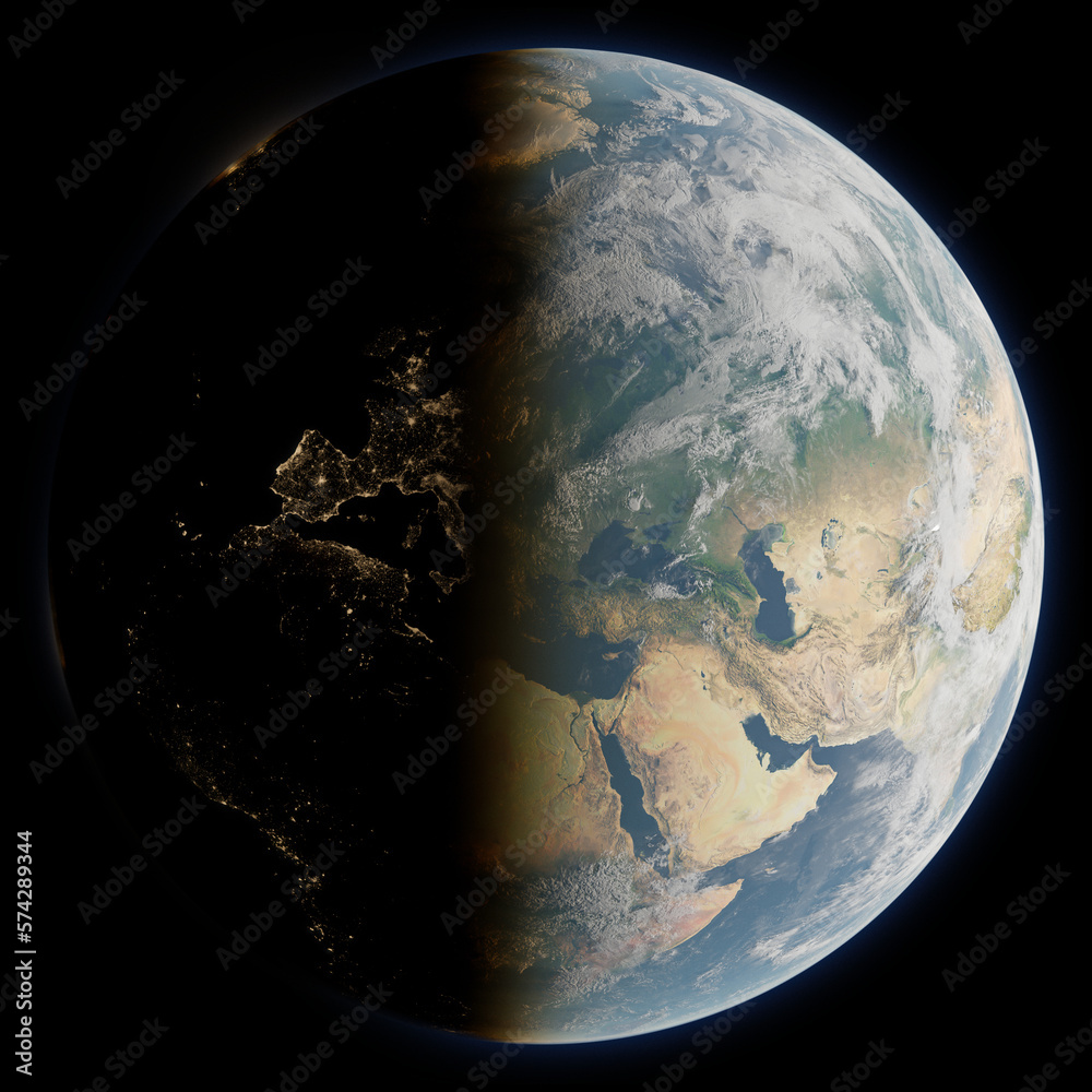 Naklejka premium Planet Earth | Europe (render)