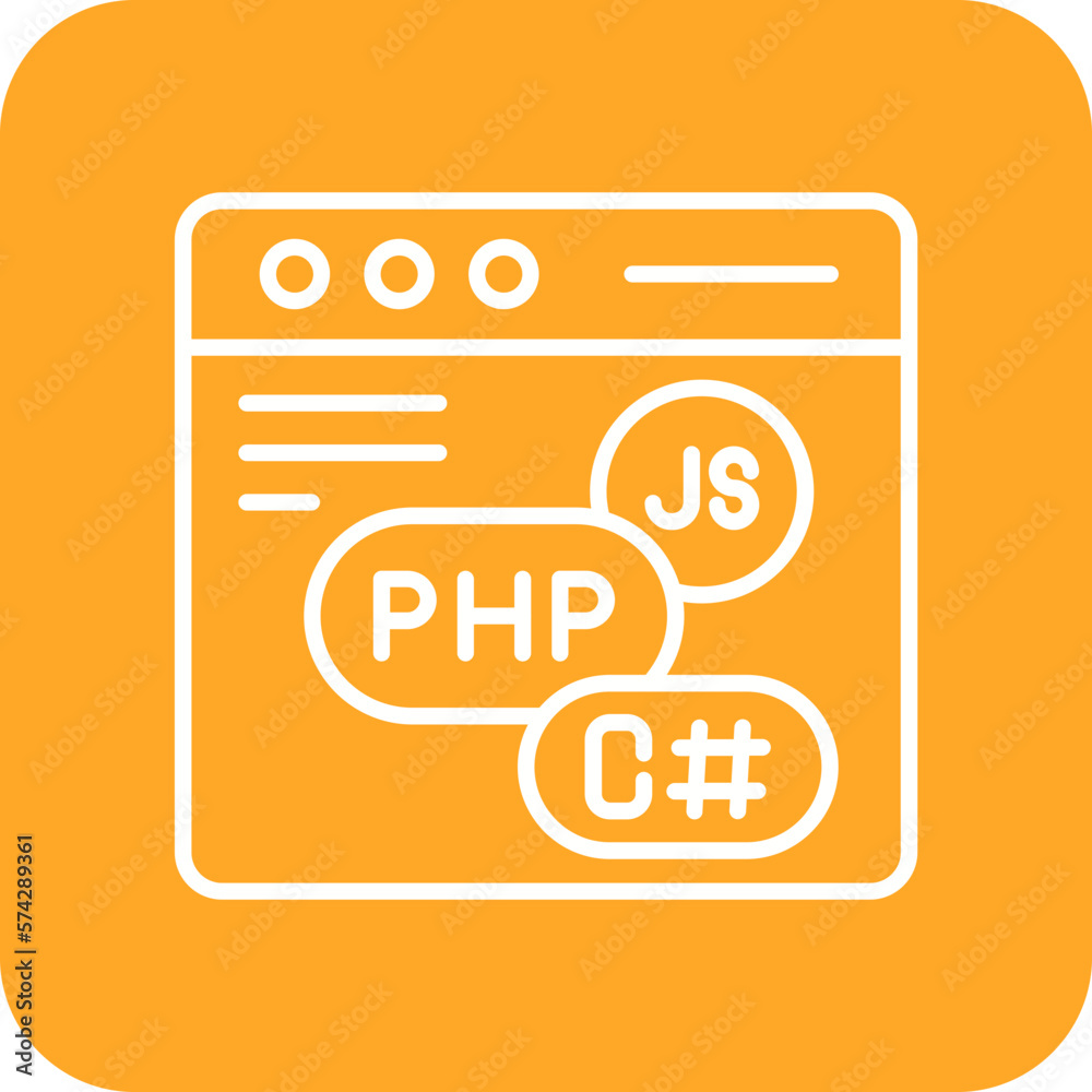 Coding Language Icon Coding Language Icon