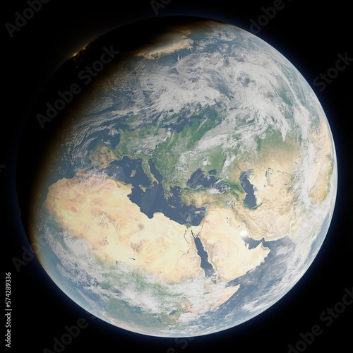 Planet Earth | Europe (render)