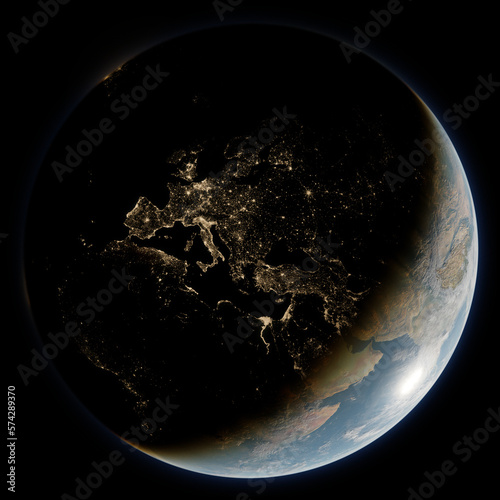 Planet Earth | Europe (render)