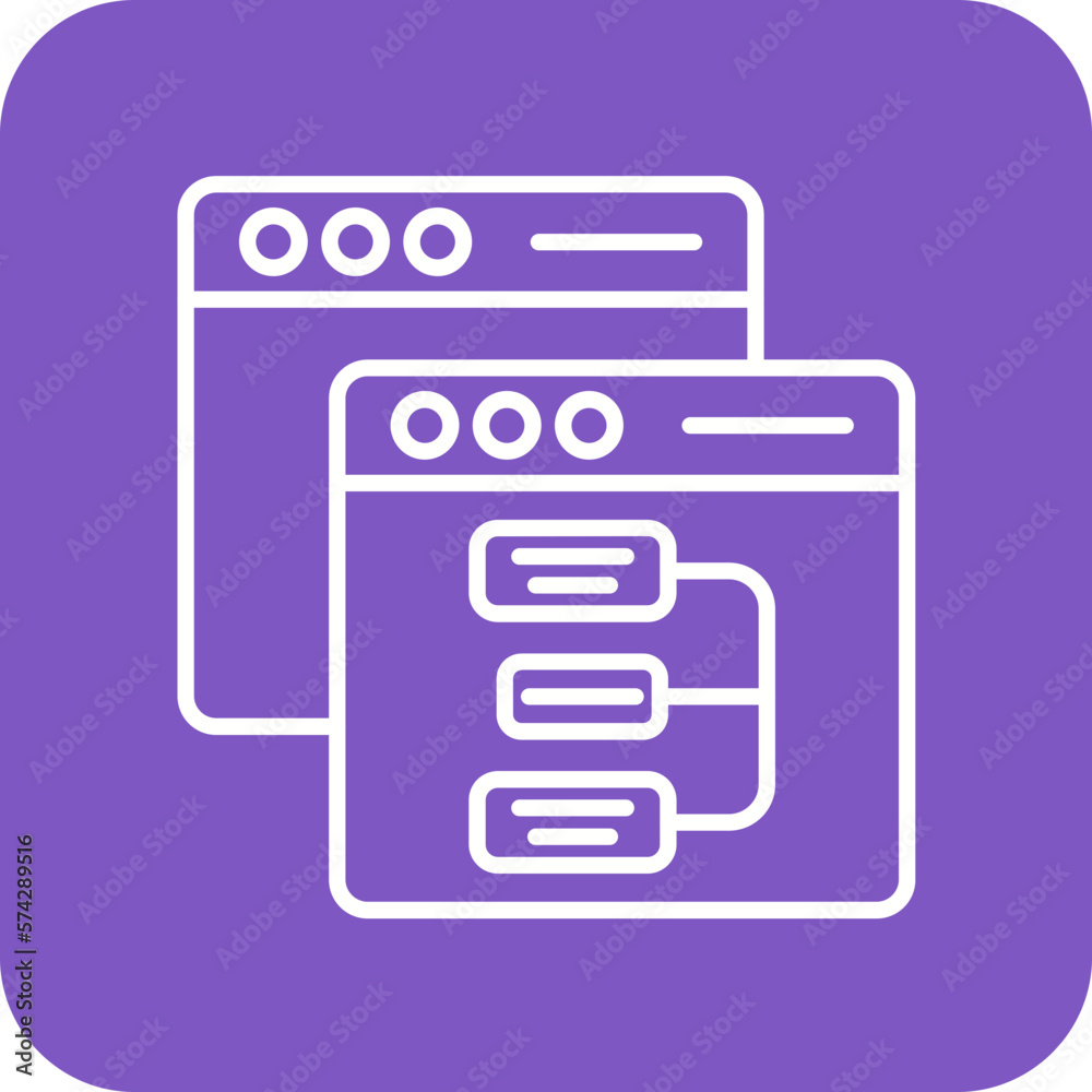 Website Hierarchy Icon Website Hierarchy Icon