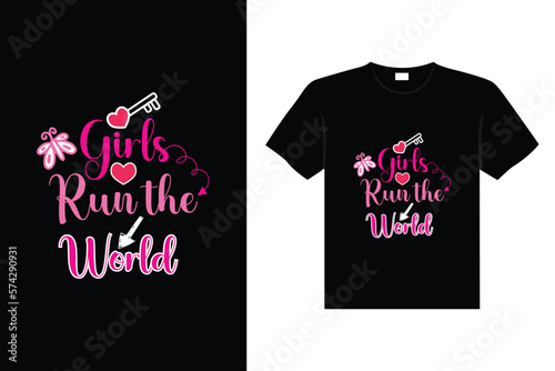 International Women's stickers lettering typography t-shirt design