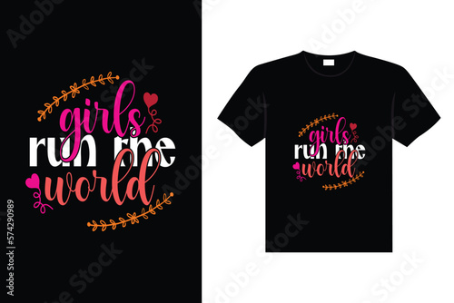 International Women's stickers lettering typography t-shirt design