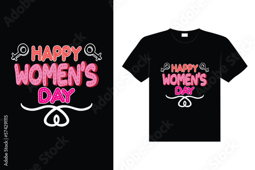 International Women's stickers lettering typography t-shirt design