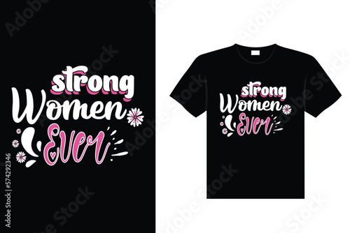 International Women's stickers lettering typography t-shirt design