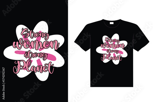 International Women's stickers lettering typography t-shirt design