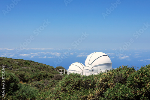Space telescopes in La Palma Island, Canary Island, Spain.